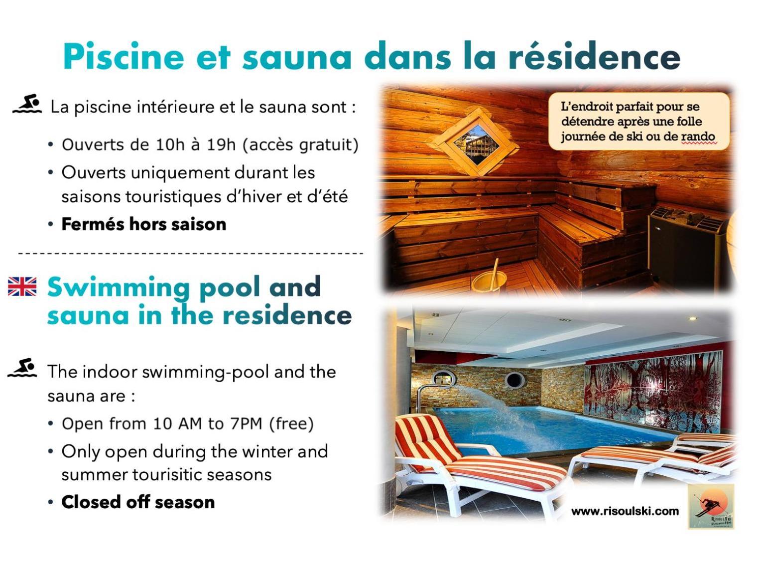 Risoulski Antares - Piscine Et Sauna Екстериор снимка